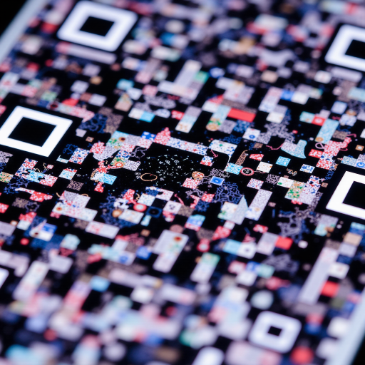 黑色边框正方形二维码图案，白色背景，清晰可扫描